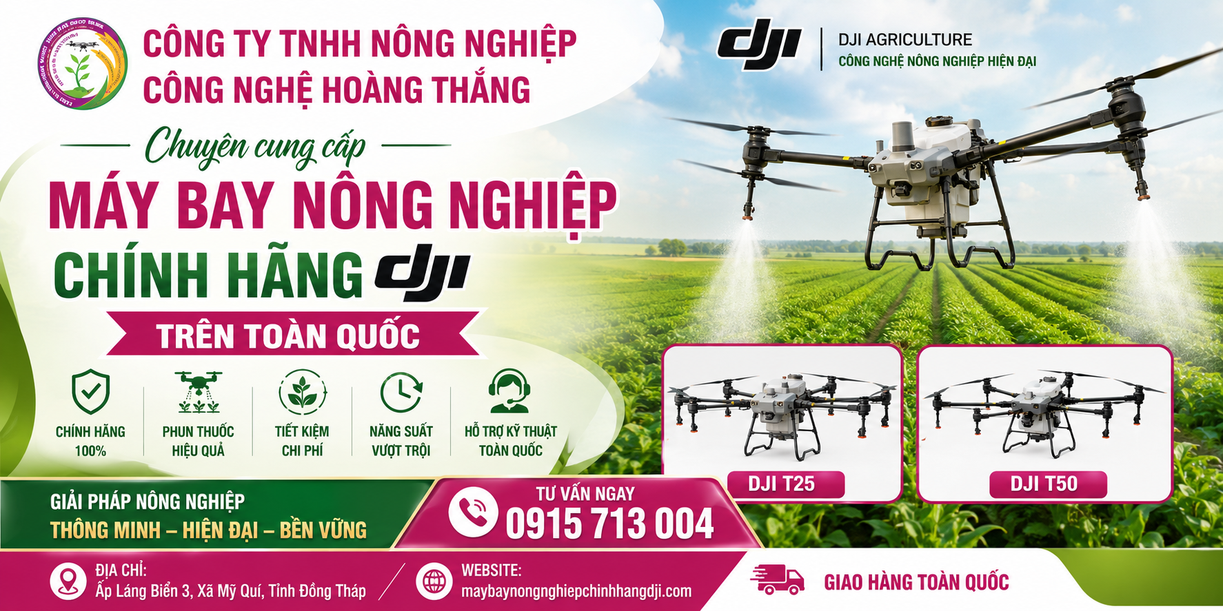 Chuyên cung cấp máy bay nông nghiệp chính hãng dji trên toàn quốc